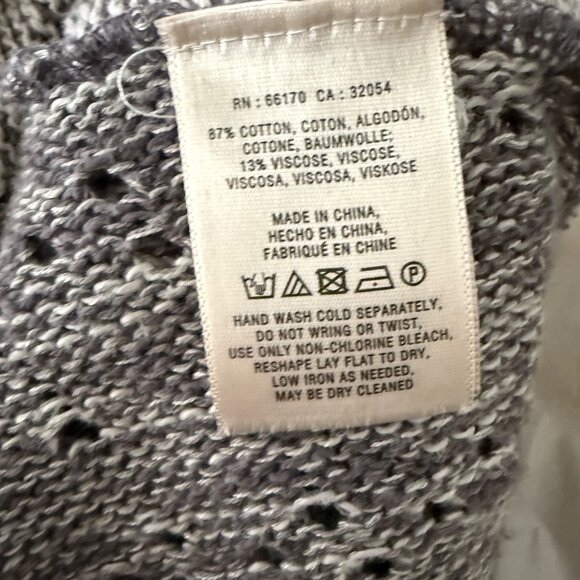 Moth Chicago Open Knit Sleeveless Cardigan Vest XS/S - Picture 7 of 7